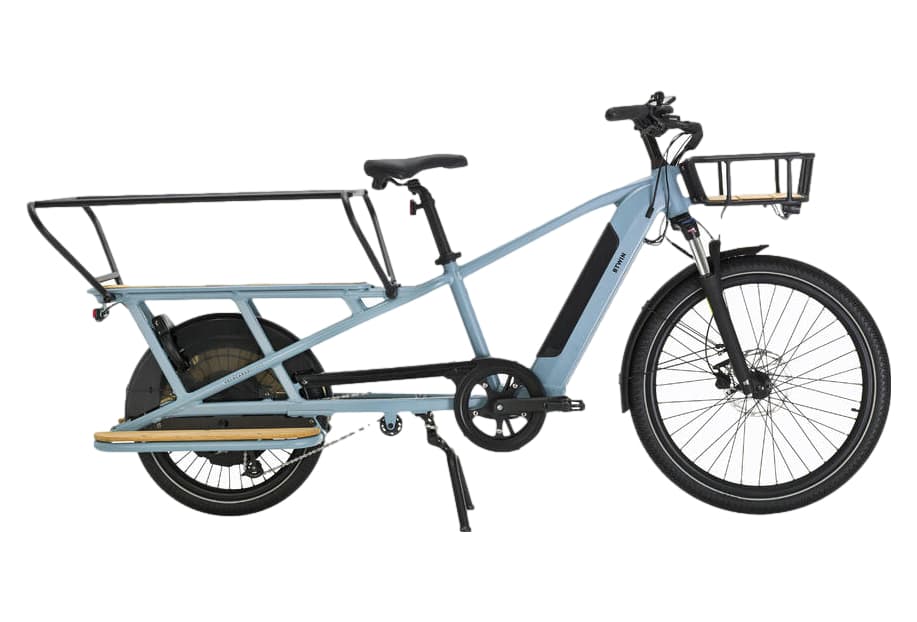 Btwin Elops R500E Microshift 8V 26/20'' 672 Wh Bleu 2022 - One Size / 150 - 195 cm