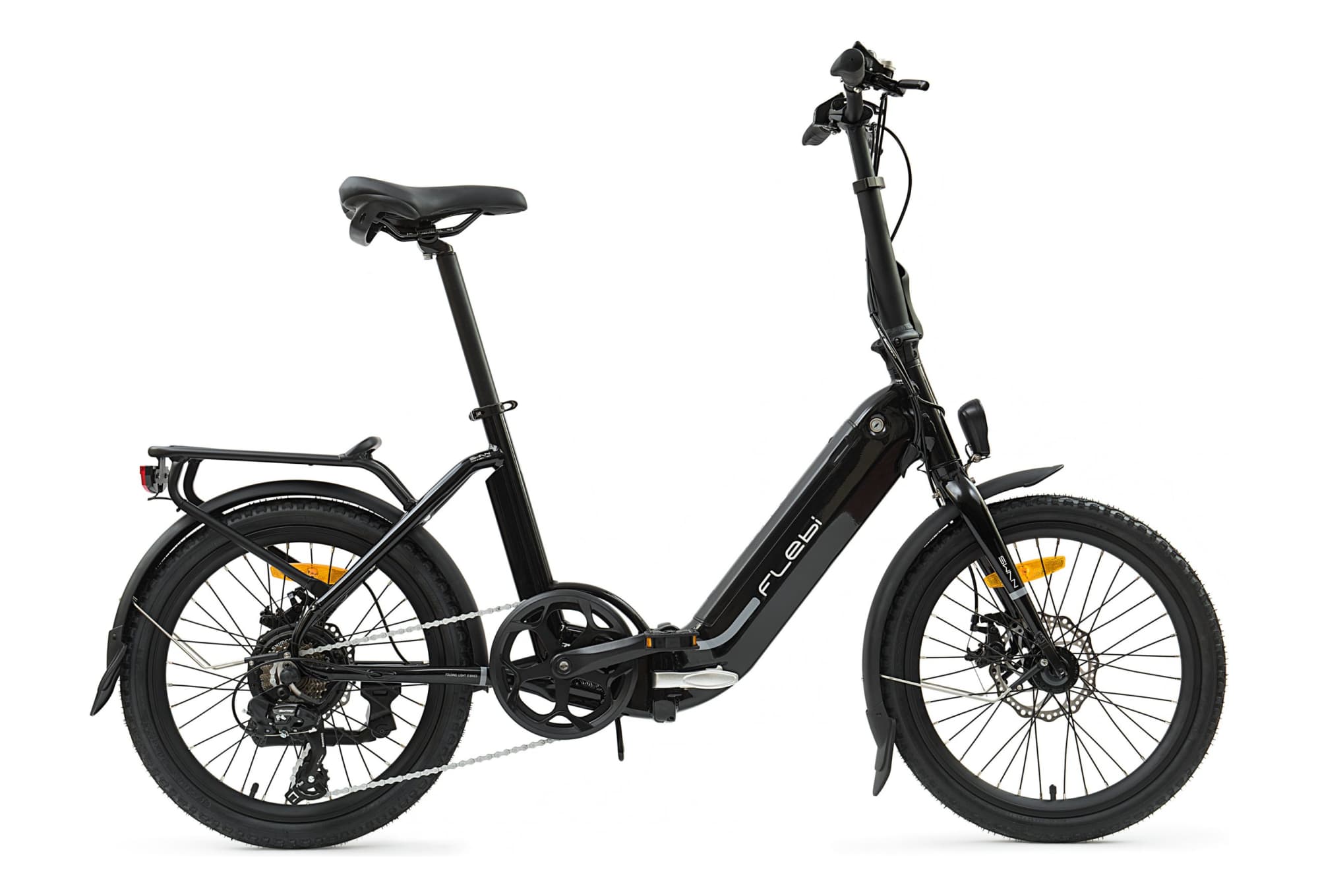Vélo Electrique Pliant Swan 20 bleu ciel - Noir  -  Unique