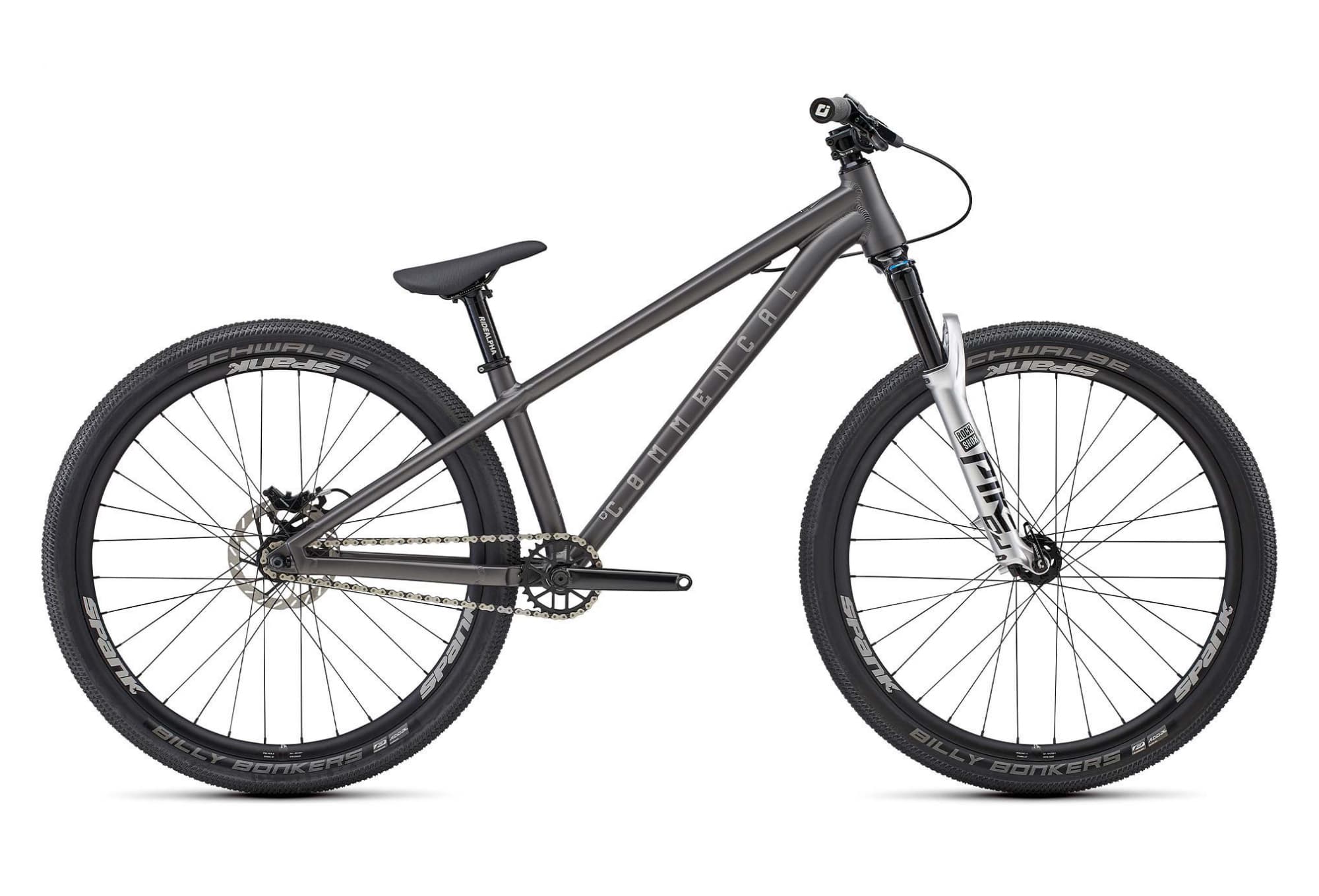 Commencal Absolut RS Single Speed 26'' Gris Slate - S / 155 - 170 cm
