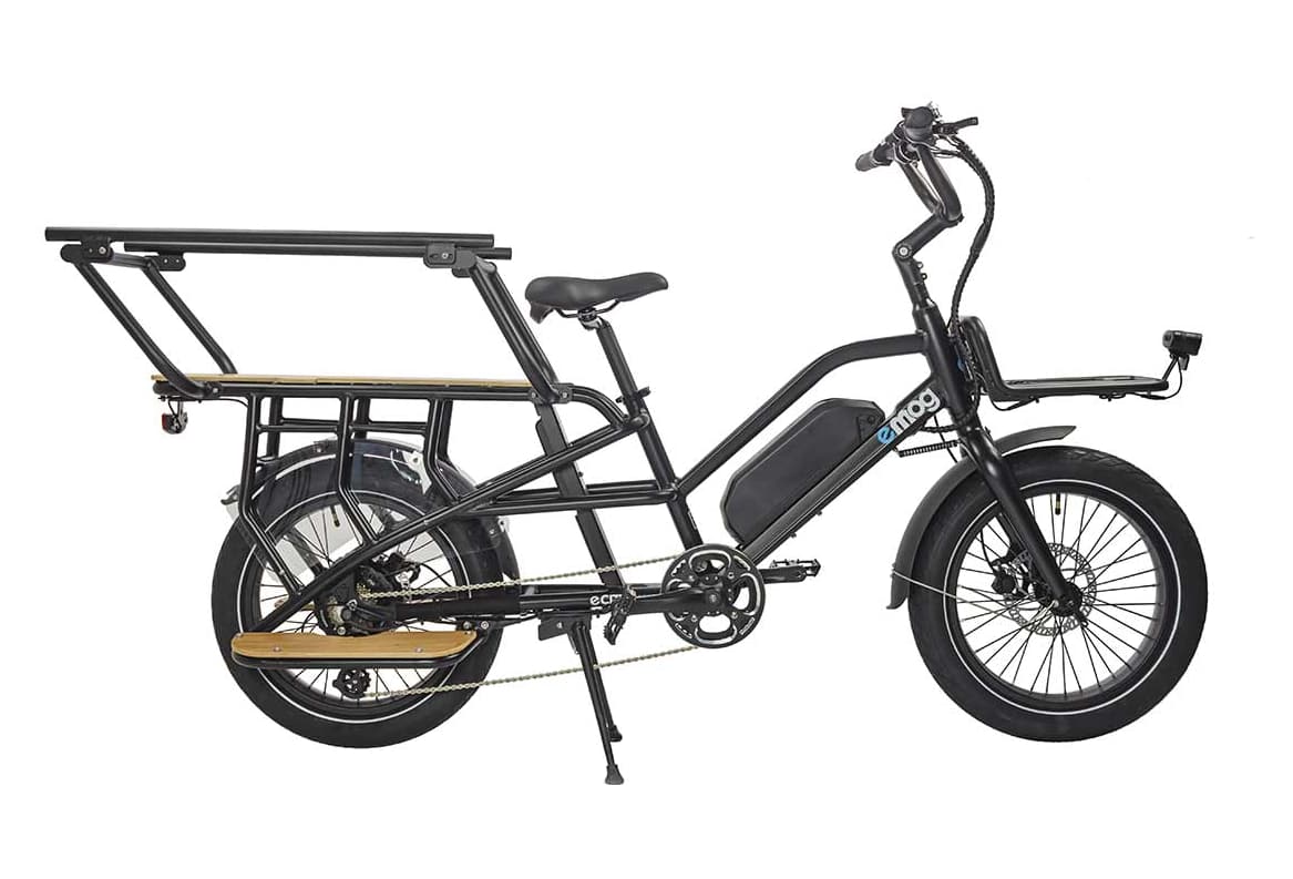 cargo électrique longtail noir 840WH 20' Bafang 250W