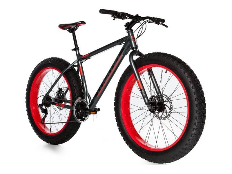 Fat Bike Moma Bikes Fat 26'' Shimano 21V Argent - L - XL / 176 - 195 cm
