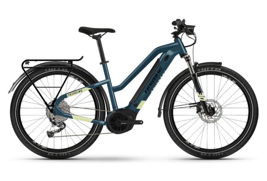 Haibike Trekking 5 Trapez i500Wh Bleu / Jaune Canary 2022 - XS / 145 - 155 cm