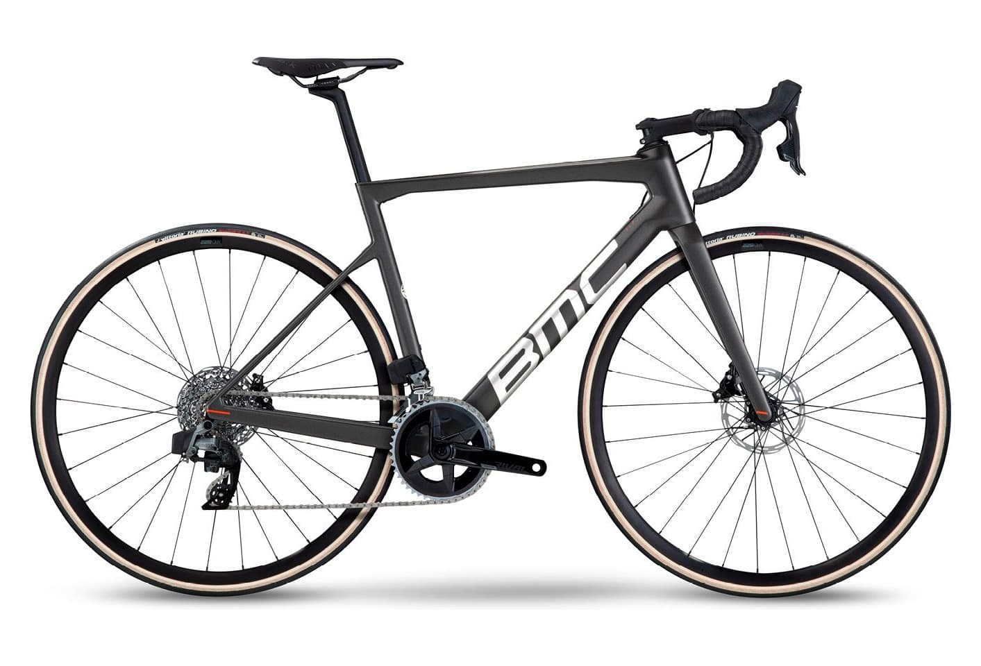 BMC Teammachine SLR Four Sram Rival eTap AXS 12V 700 mm - Gris  -  58 cm / 184 - 192 cm