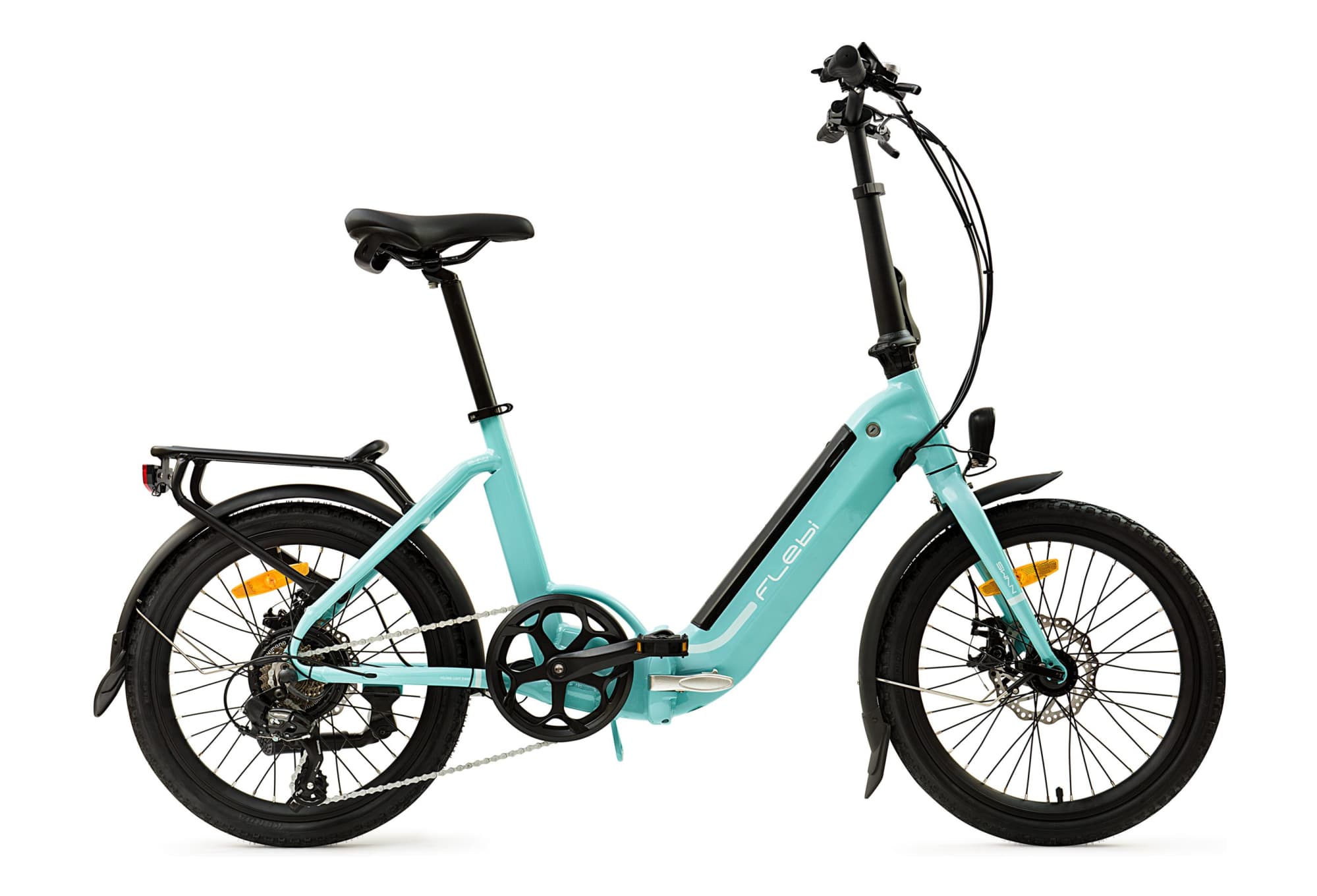 Vélo Electrique Pliant Swan 20 bleu ciel - Bleu  -  Unique