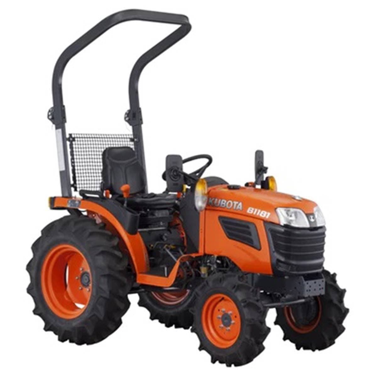 Micro tracteur diesel 4 roues motrices KUBOTA B1121 D roues agraires 4.50×10 et 7×16.