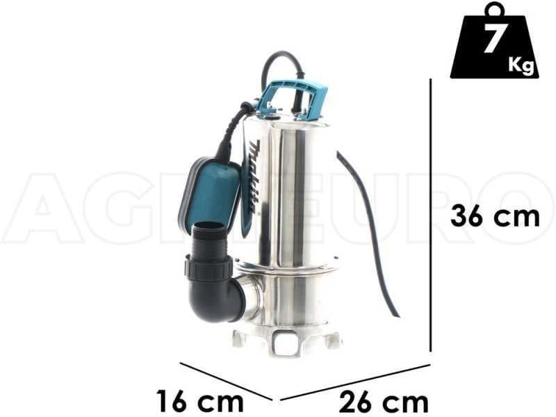 Pompe à immersion électrique pour eaux chargées Makita PF1110
