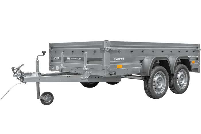 Remorque voiture 2 essieux 264×150 EXPERT 2615/2 PTAC 750 KG | Compact, Robuste & Sécurisé