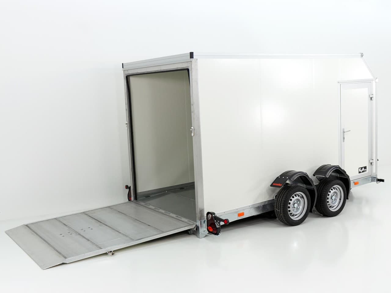 Remorque à caisse abaissable Vezeko 157x344cm hauteur : 190cm 2,7t | abaissable électriquement