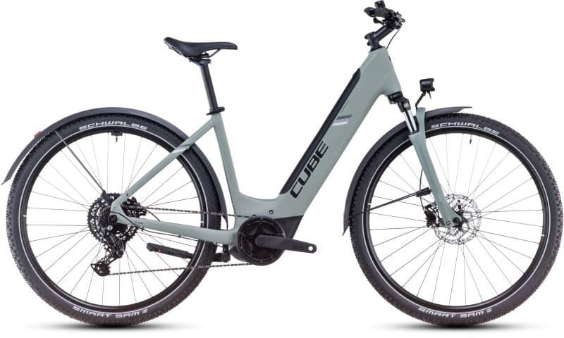 Cube Nuride Hybrid Performance 625 Easy Entry Allroad swampgrey´n´black - Easy Entry 58 cm (XL)
