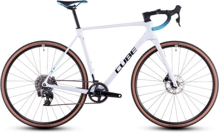 Cube Cross Race C:62 Race polarwhite´n´blue - 53 cm