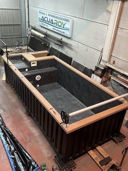 Basen kontenerowy Rostande 6 × 2,5 m