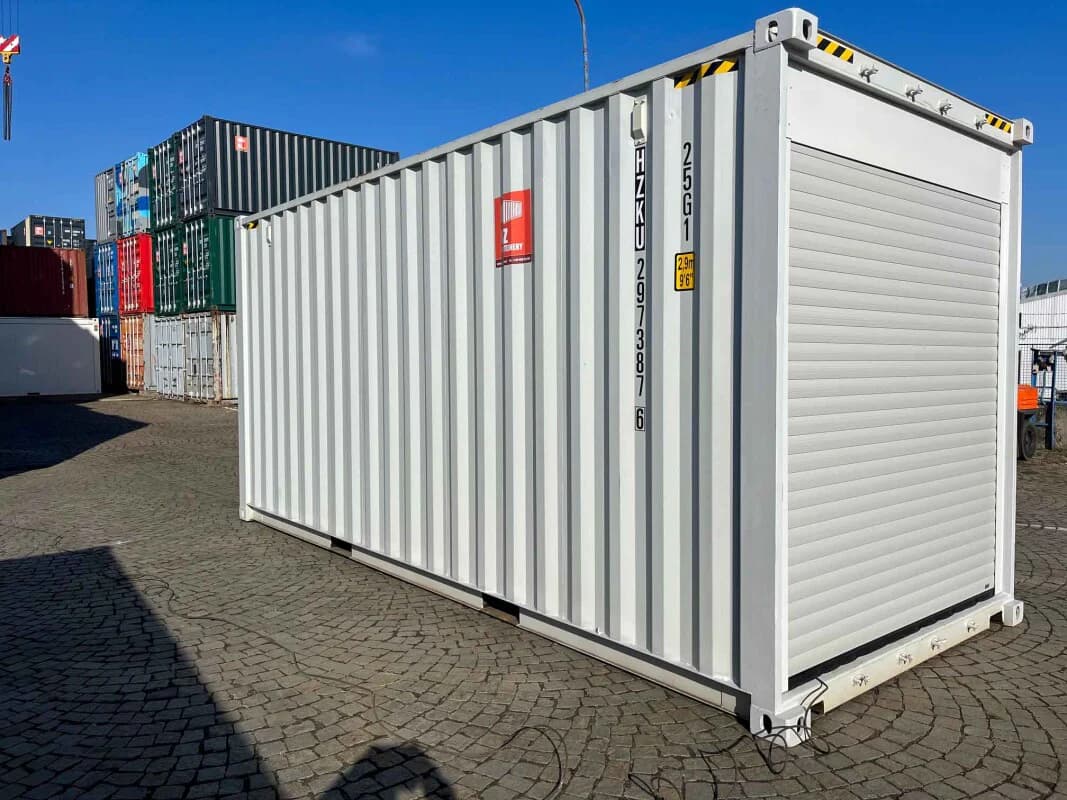 Kontener High Cube 20 stóp z drzwiami rolowanymi