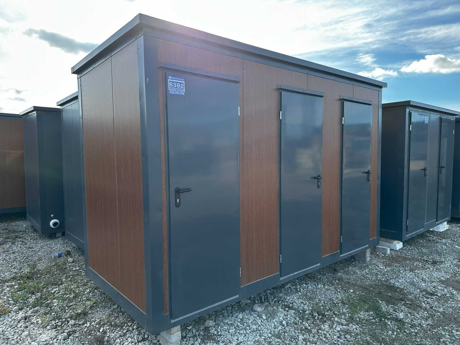 Kontener sanitarny potrójny – 3 kabiny WC 376 × 176 × 248 cm
