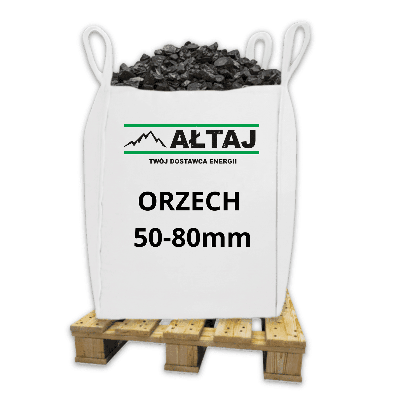 Węgiel kamienny Orzech 50–80 mm – Big Bag 1000 kg