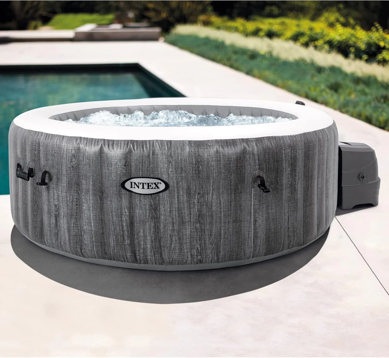 Intex PureSpa Deluxe Greywood 63 × 21 cali