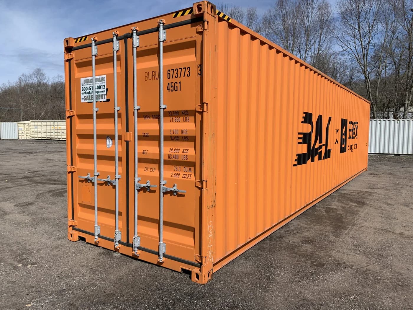 Nowy kontener morski High Cube 40 stóp One Trip