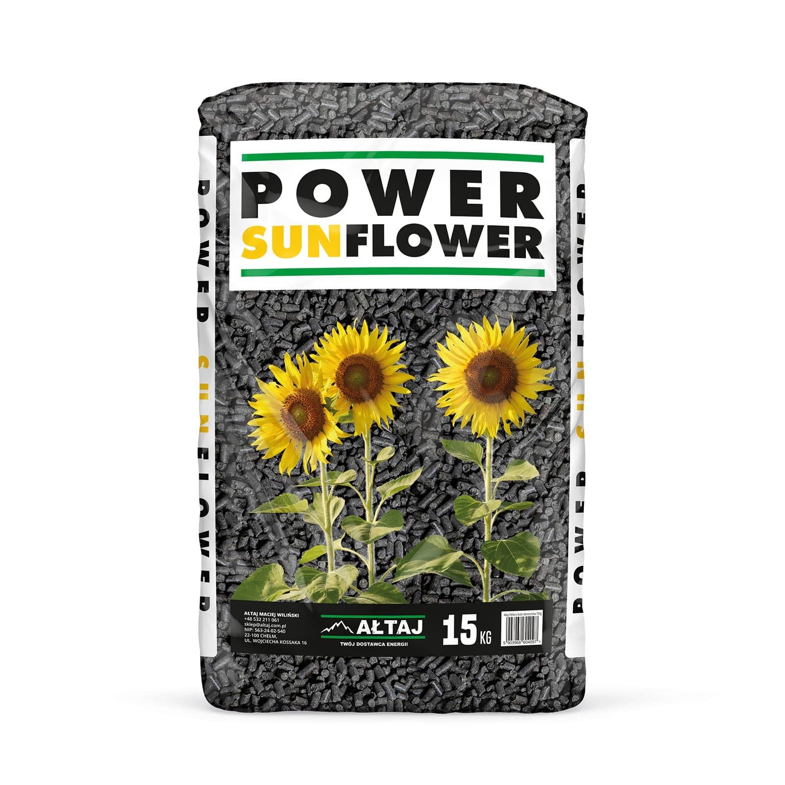 Pellet z łuski słonecznika Power Sunflower - BIG-BAG 1000KG