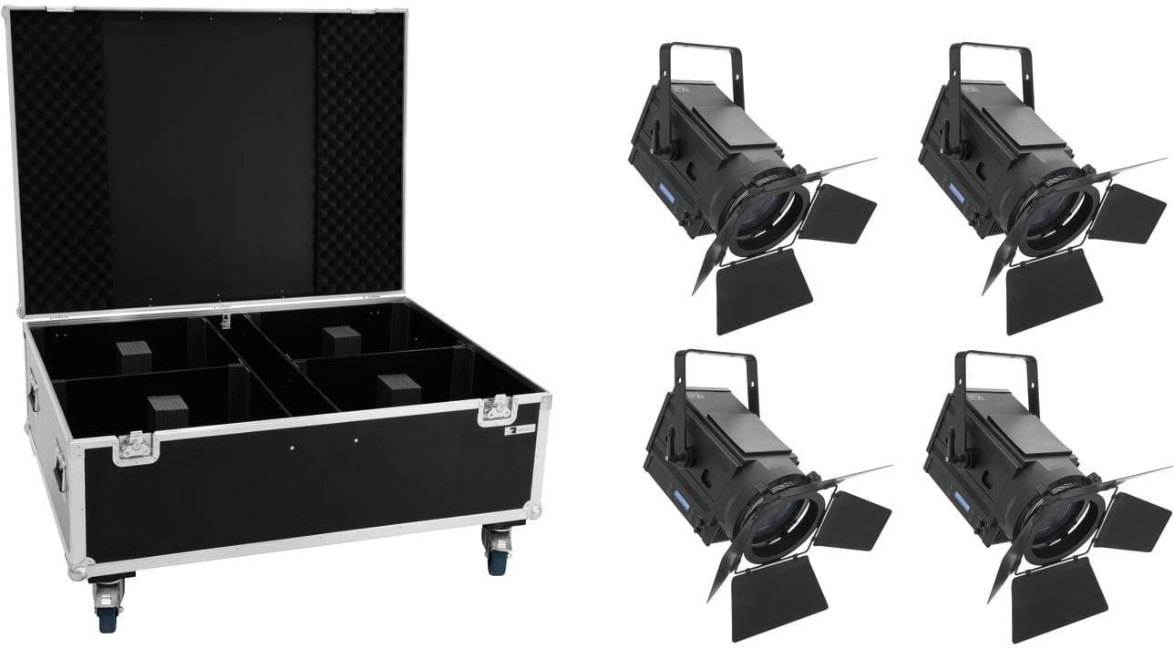 EUROLITE Set 4x LED THA-250F + étui