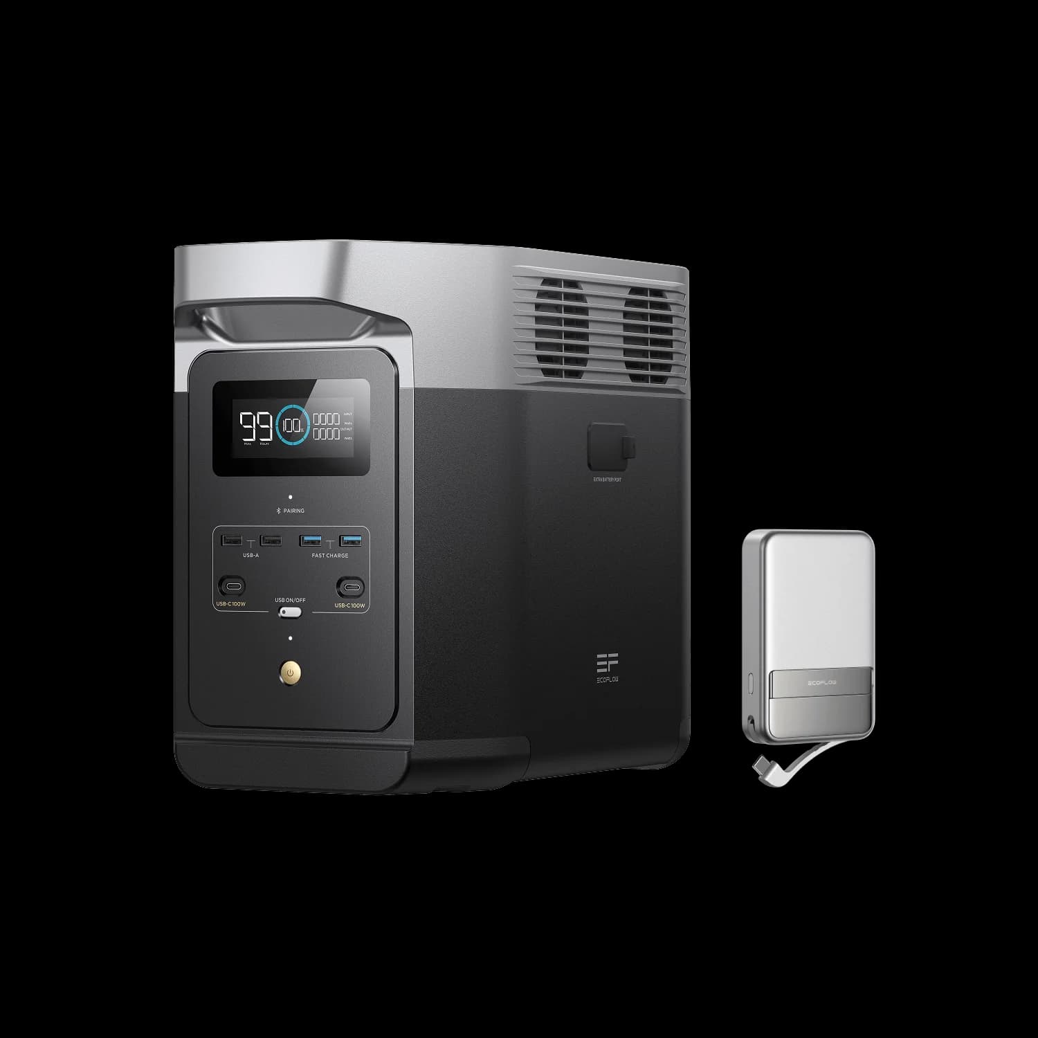 Tragbare Powerstation EcoFlow DELTA 2 + RAPID 10.000 mAh