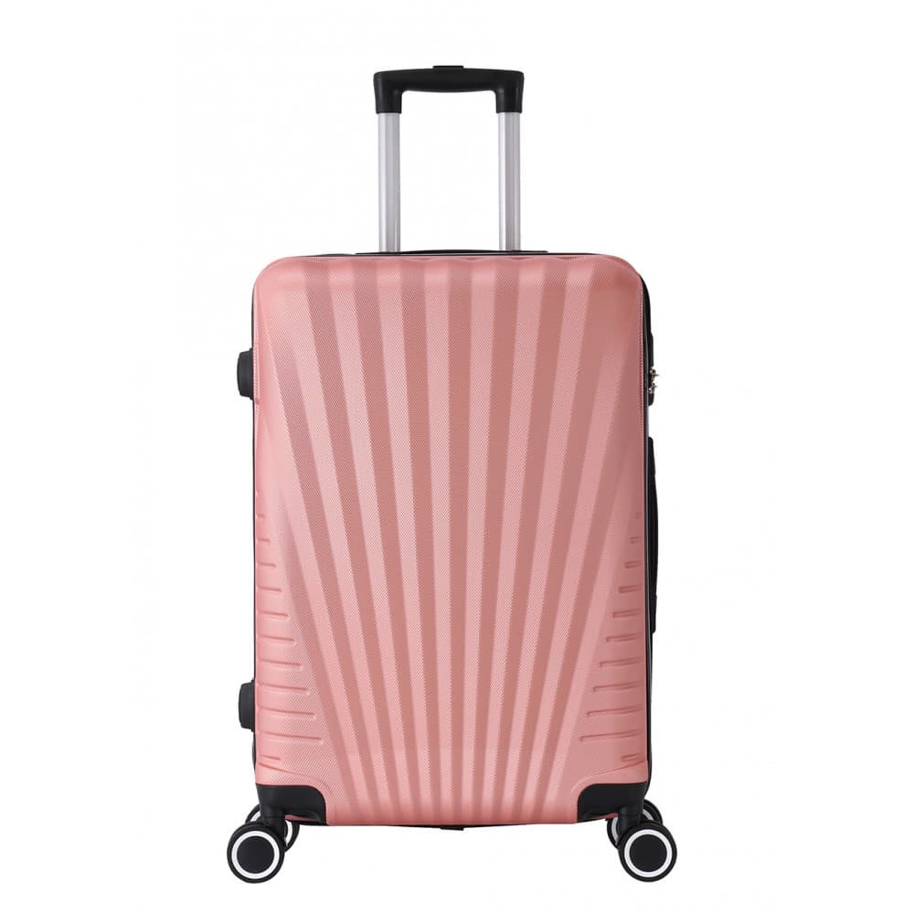 Valise Cabine 4 roues 55cm ABS - Elegance - Trolley ADC Rose - Trolley ADC