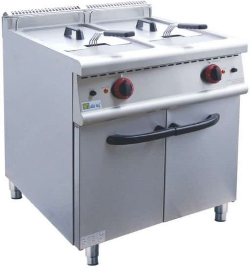 Friteuse électrique sur coffre 20 Litres double