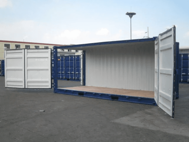 20-Fuß-Container mit offener Seite