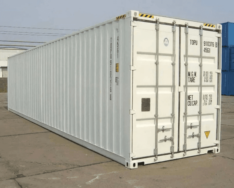 40-Fuß-Seecontainer, weiß – Neu
