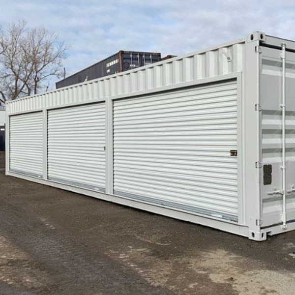 40-Fuß-Container mit 3 Rolltoren