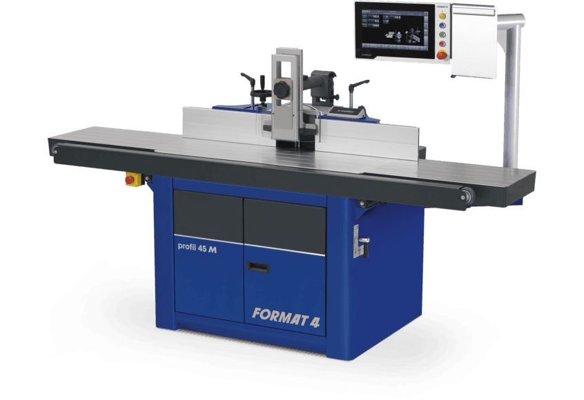 Toupie à arbre inclinable Format4 profil 45 M x-motion