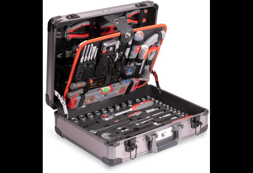Nr.1 Assortiment d'outils dans un coffre en aluminium : 120 unités