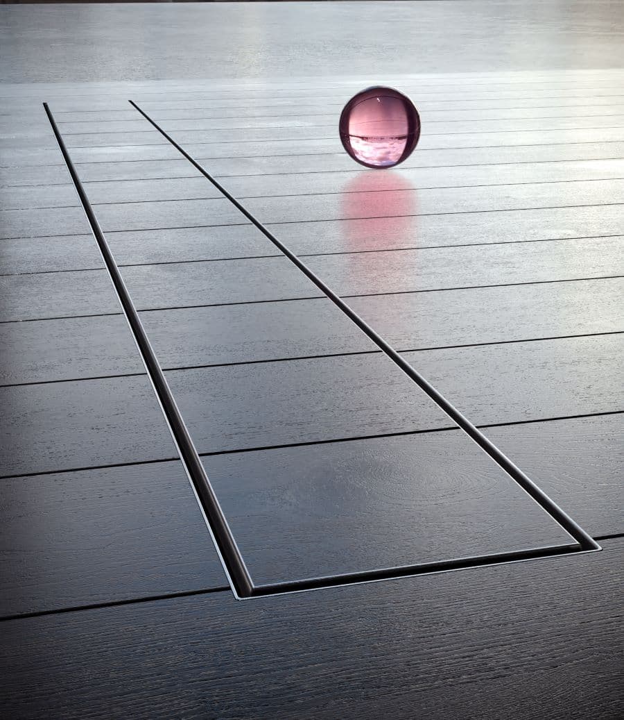 Odpływ liniowy 110 cm stalowy Pod płytkę Waterway