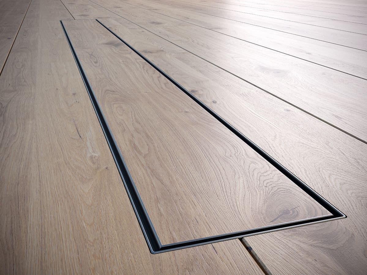 Odpływ liniowy 90 cm czarny Pod płytkę Waterway