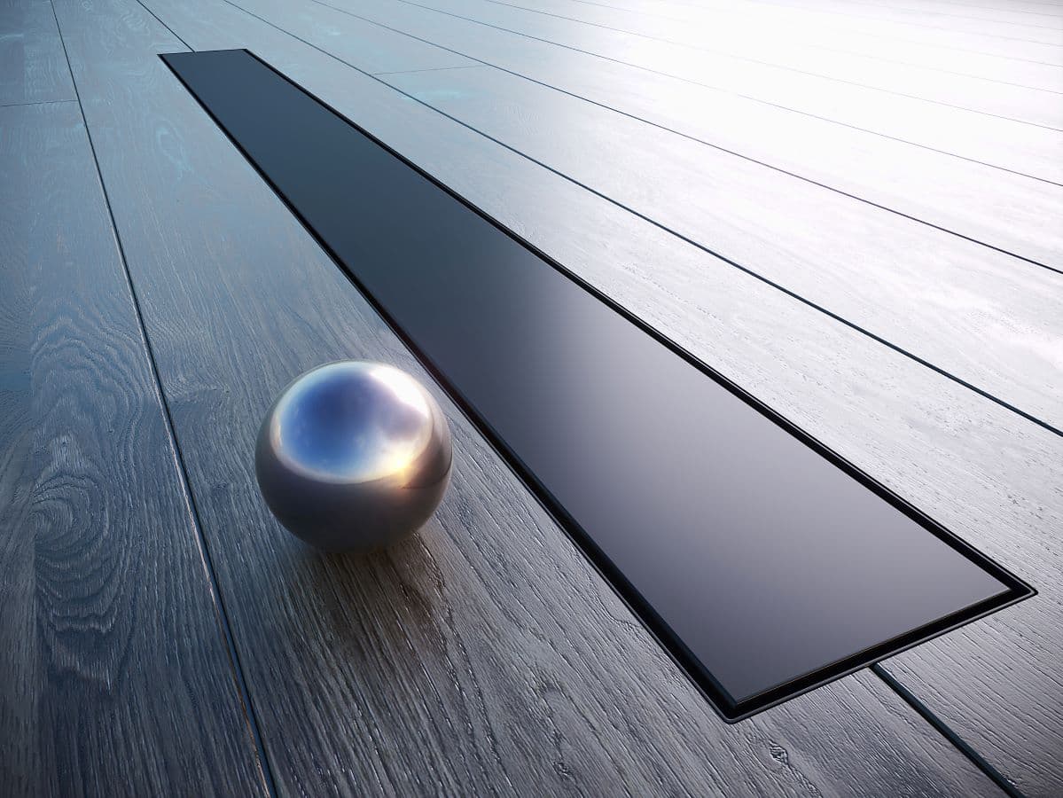 Odpływ liniowy 90 cm czarny Pełny Waterway