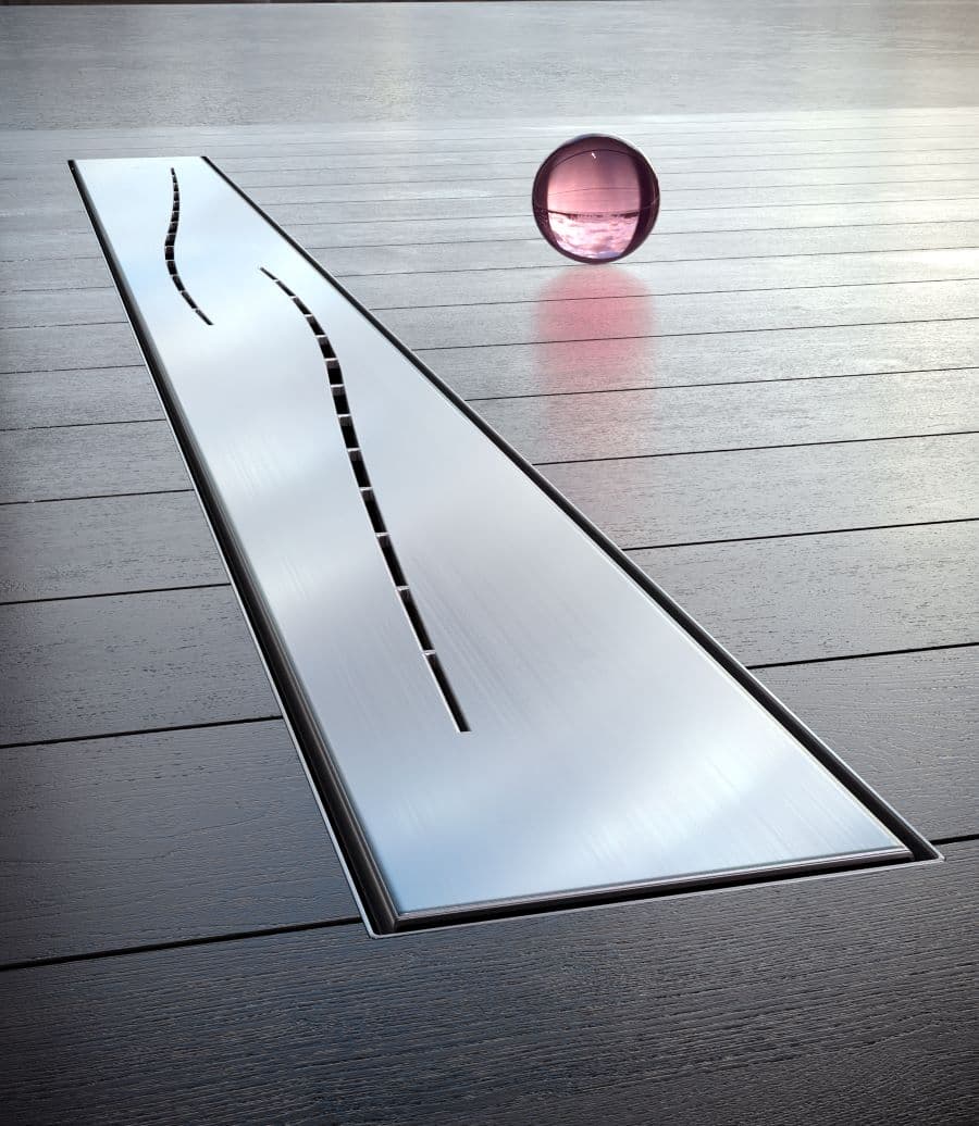 Odpływ liniowy 120 cm stalowy fala Waterway