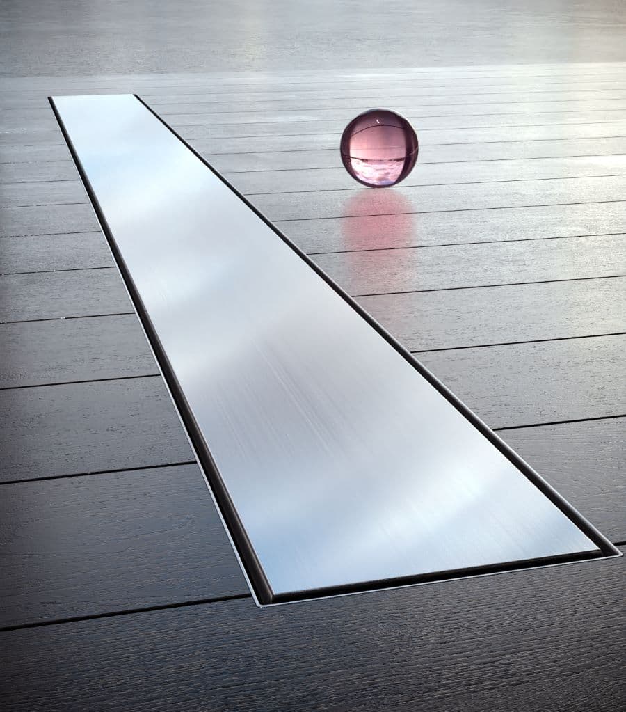 Odpływ liniowy 90 cm boczny stalowy Pełny Waterway