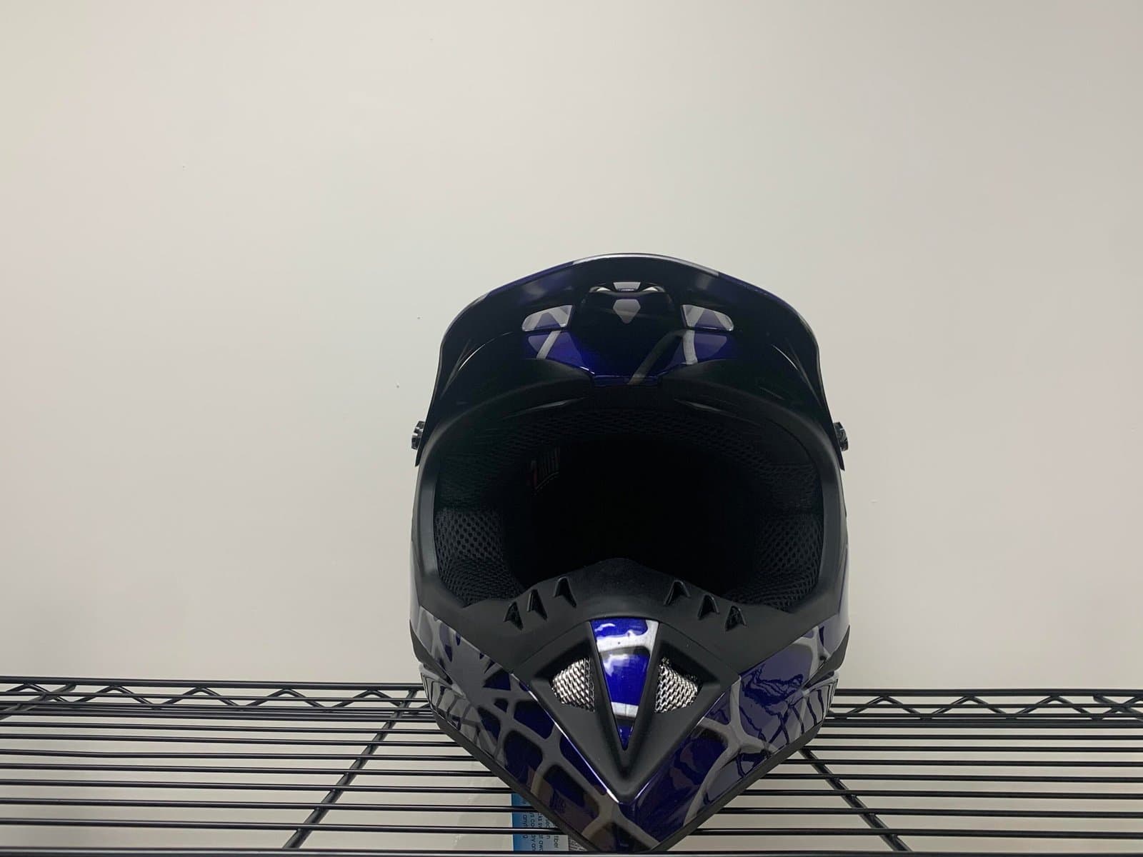 YOUTH OFF-ROAD HELMET W121-SPIDER/BLUE