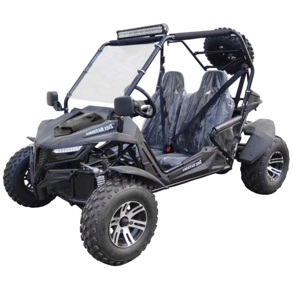 Trailmaster Cheetah 200EX Off Road UTV / Go Kart / side-by-side Wind Shield - Black
