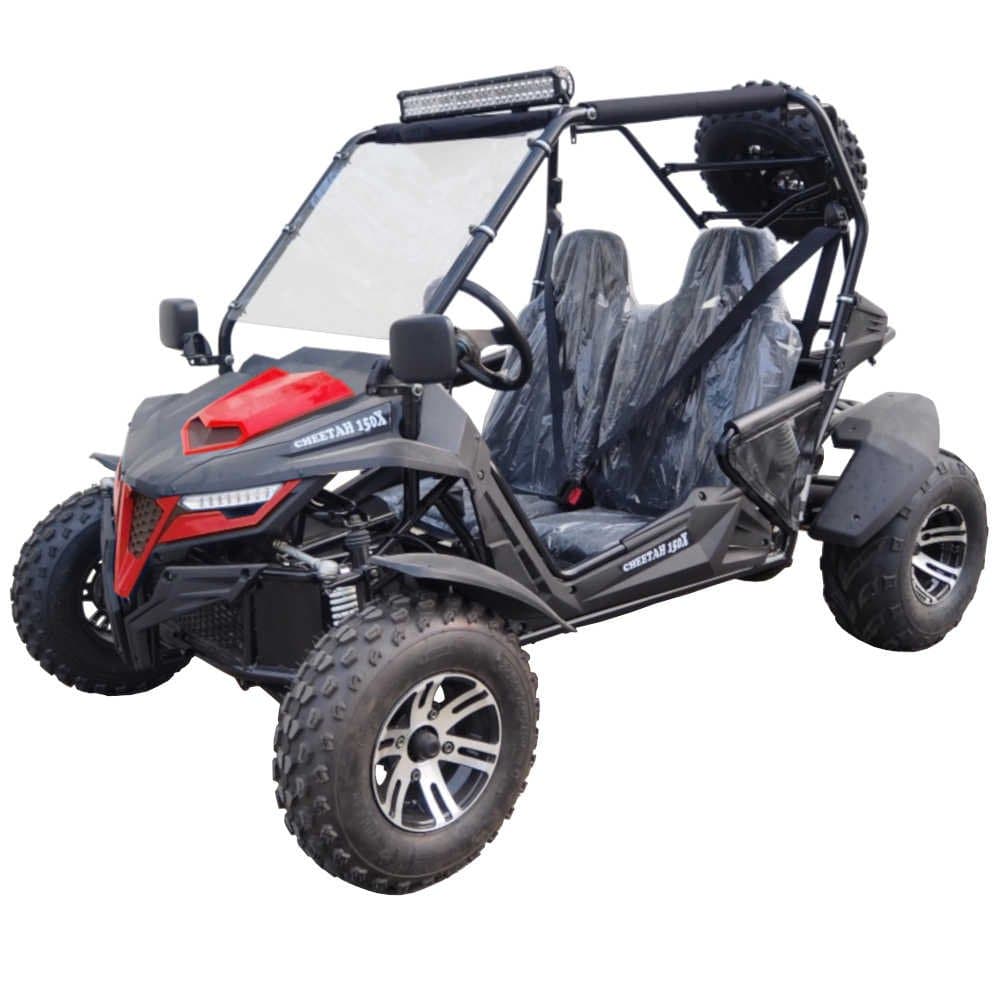 Trailmaster Cheetah 200EX Off Road UTV / Go Kart / side-by-side Wind Shield - Red