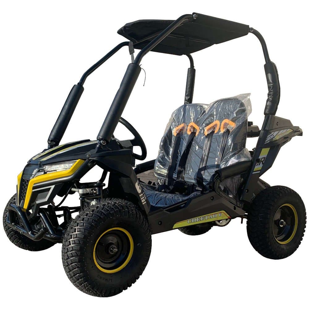 TrailMaster Cheetah 6 Youth Go-Kart - 163cc 5.5HP Engine - Yellow