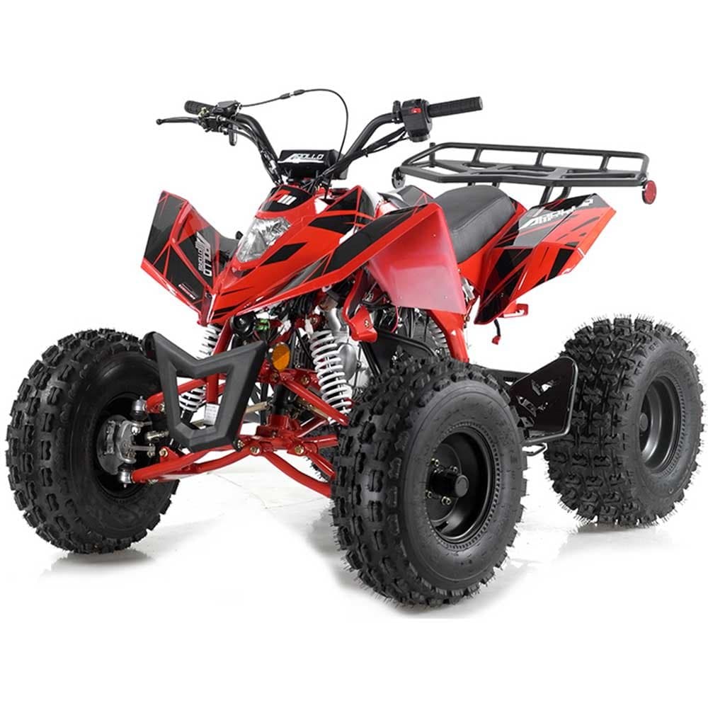 Apollo Sniper 125cc Youth Race Style ATV - Red