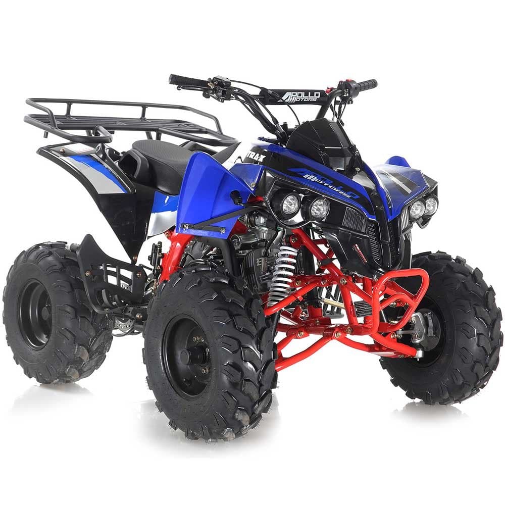 Apollo Sport Trax 125cc Youth Race Style Quad. Automatic trans with reverse - Blue