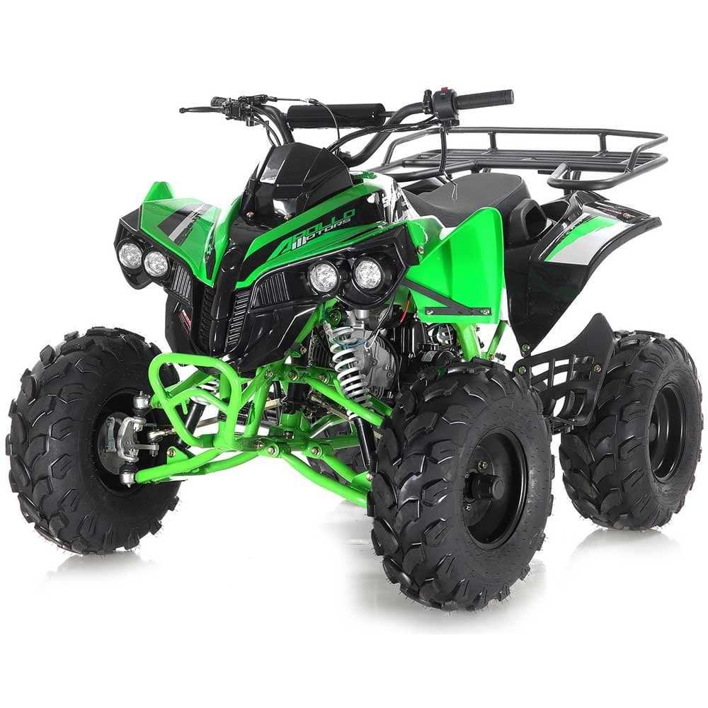 Apollo Sport Trax 125cc Youth Race Style Quad. Automatic trans with reverse - Green