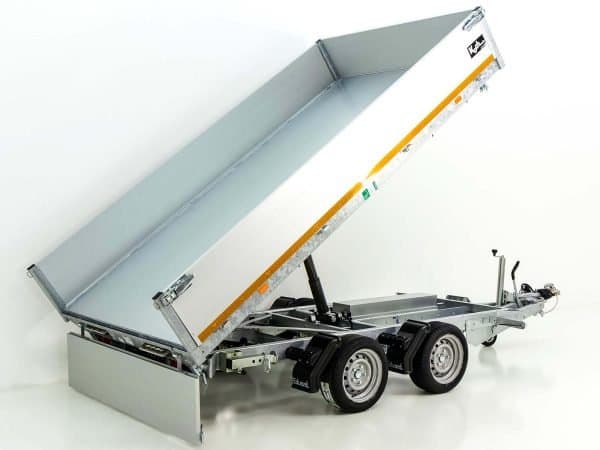 Eduard Dreiseitenkipper 180x330cm 3,5 t| E+Not Handpumpe|Rampen|Stützen|30cm Bordwand