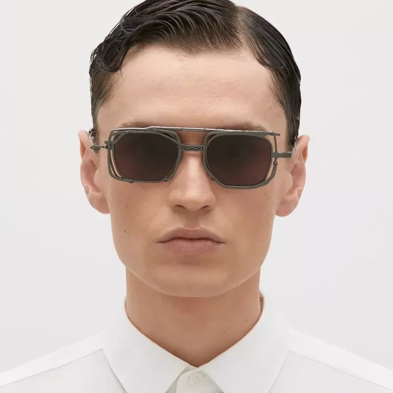 Lunette de Soleil Kuboraum Z51 Dark Matt Gun Metal