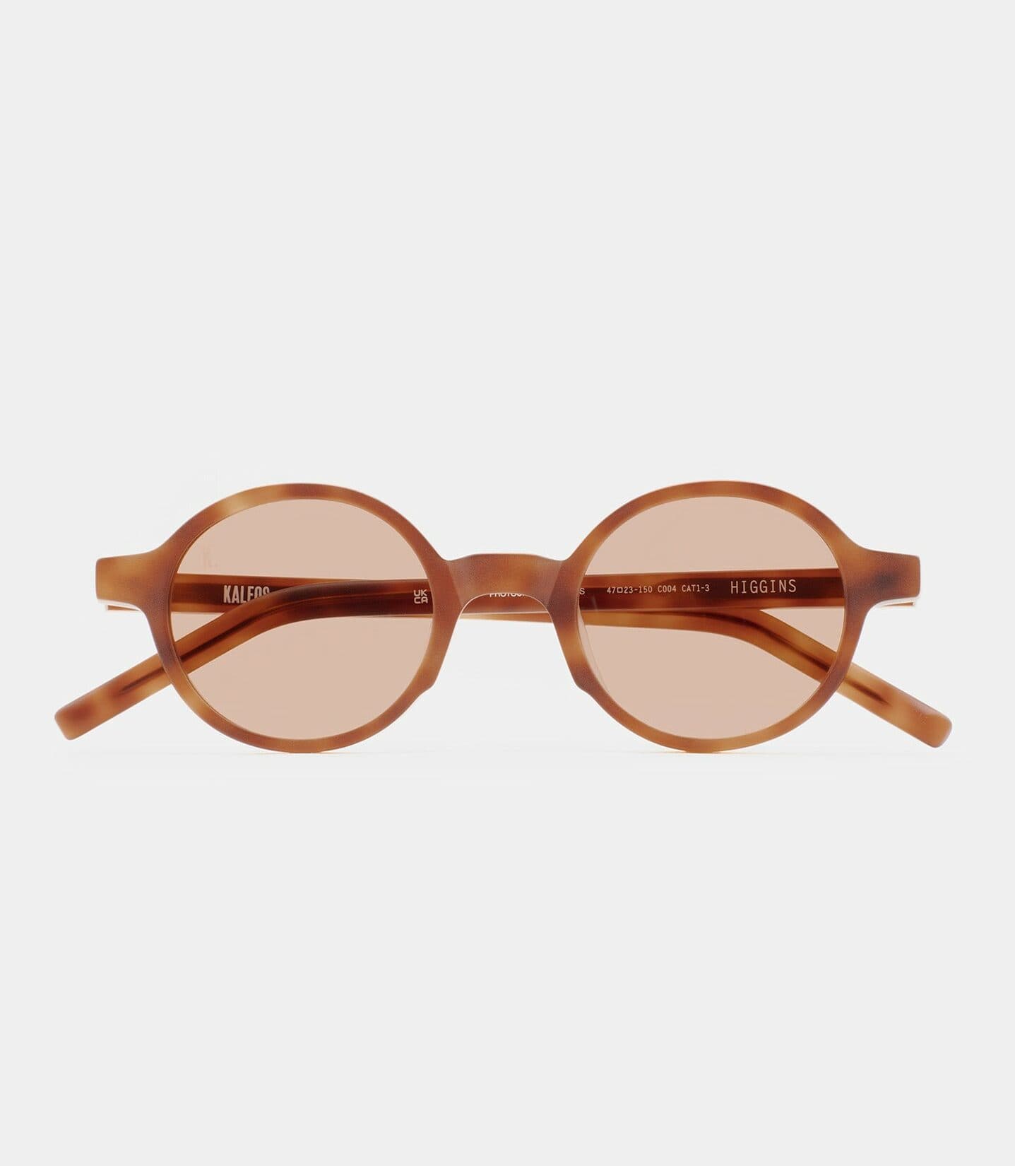Lunette de Soleil Kaleos Higgins Ambre Havane Mat
