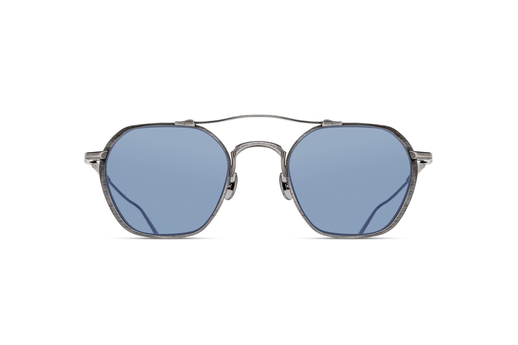 Lunette de Soleil Matsuda M3145 Antique Silver – Cobalt Blue