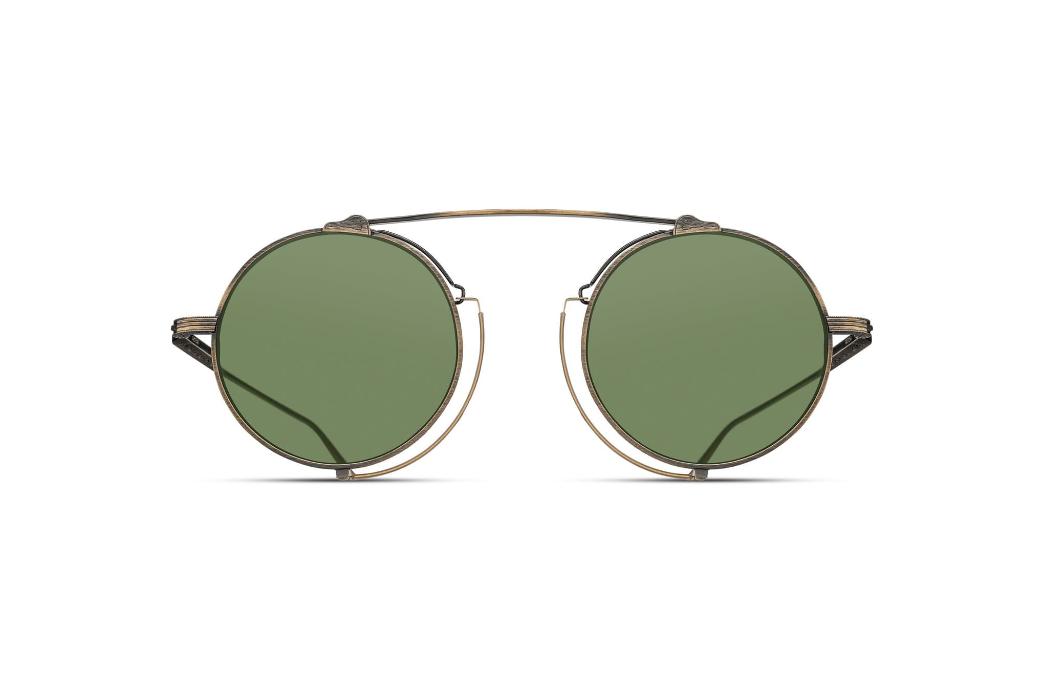 Lunette de Soleil Matsuda M3154 Antique Gold – Sage Green