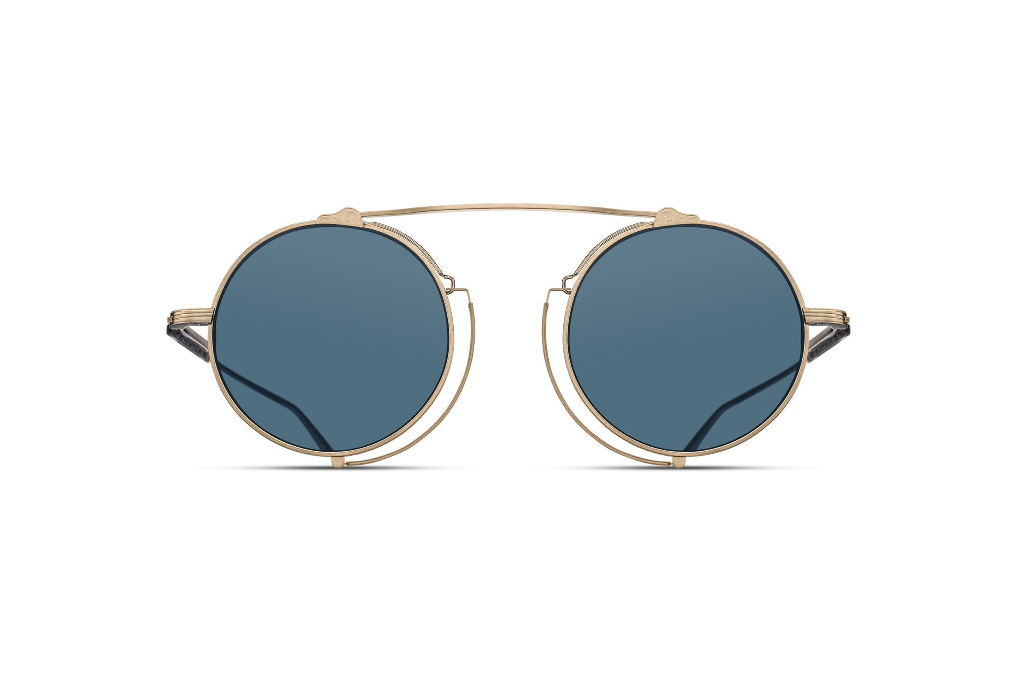 Lunette de Soleil Matsuda M3154 Brushed Gold – Blue Grey