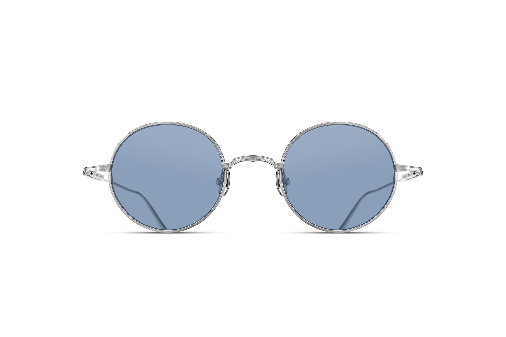 Lunette de Soleil Matsuda M3168 Brushed Silver – Cobalt Blue