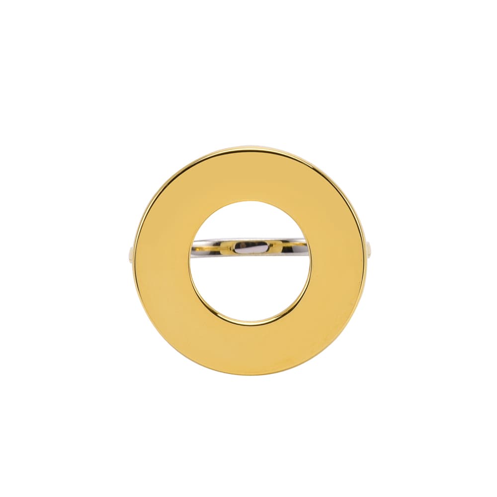 Bague argent doré ronde florence
